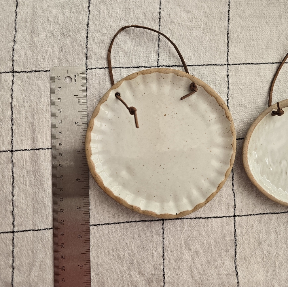 Threshold Tan Decorative Hanging Plate Trio - Picture 3 of 5